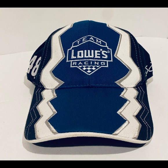 NASCAR Team Lowe’s Racing 48 Jimmie Johnson Sharktooth Baseball Hat Hendricks - Picture 1 of 7
